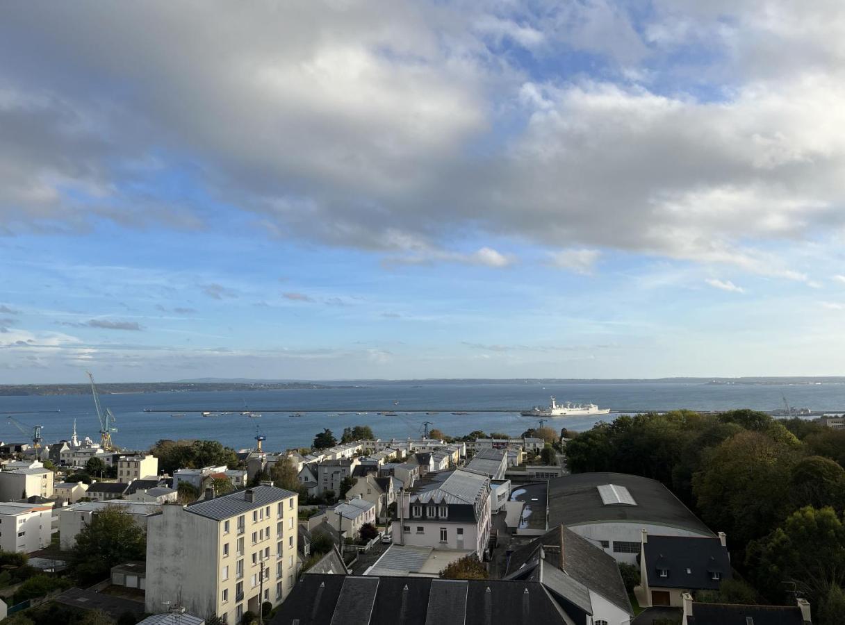 Nouveau! Appartement Vue Mer 180° Et Place Parking 布雷斯特 外观 照片