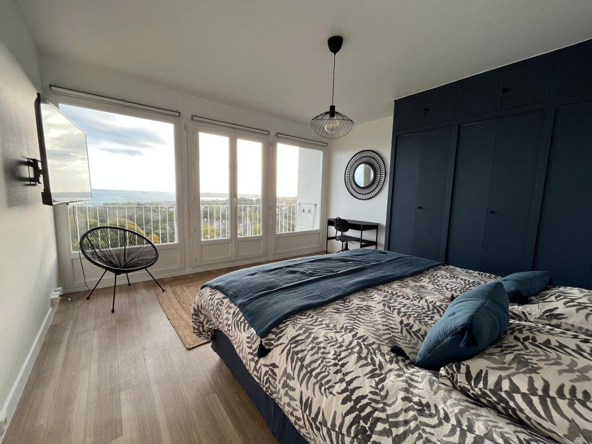 Nouveau! Appartement Vue Mer 180° Et Place Parking 布雷斯特 外观 照片